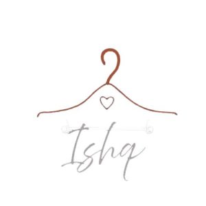 Curve friendly bridal Simple fashion logo with hanger and heart design symbolizing body positivity 